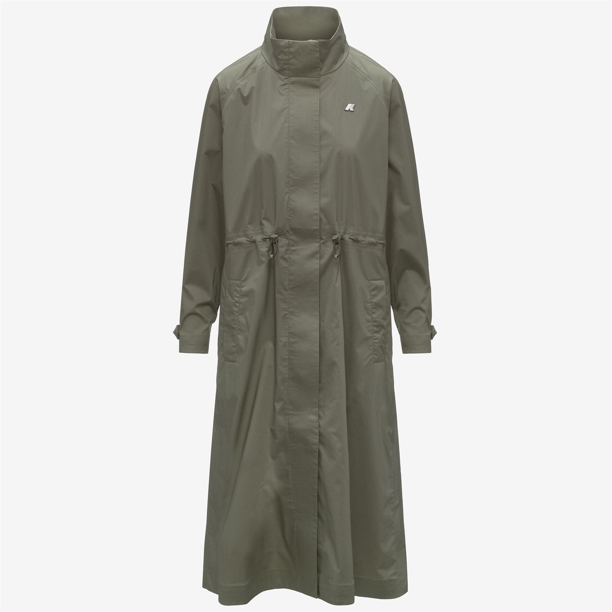 Jackets_Woman_BARBREIN COTTON 3LAYERS AF_Long_Green Lichen - Commercial 1