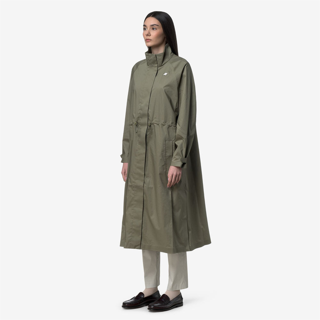 Jackets_Woman_BARBREIN COTTON 3LAYERS AF_Long_Green Lichen - Commercial 5