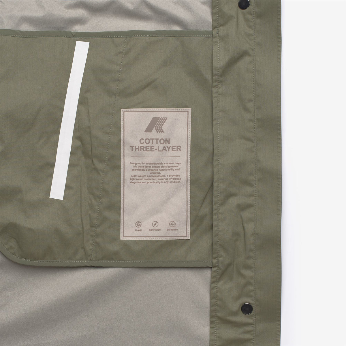 Jackets_Woman_BARBREIN COTTON 3LAYERS AF_Long_Green Lichen - Commercial 3