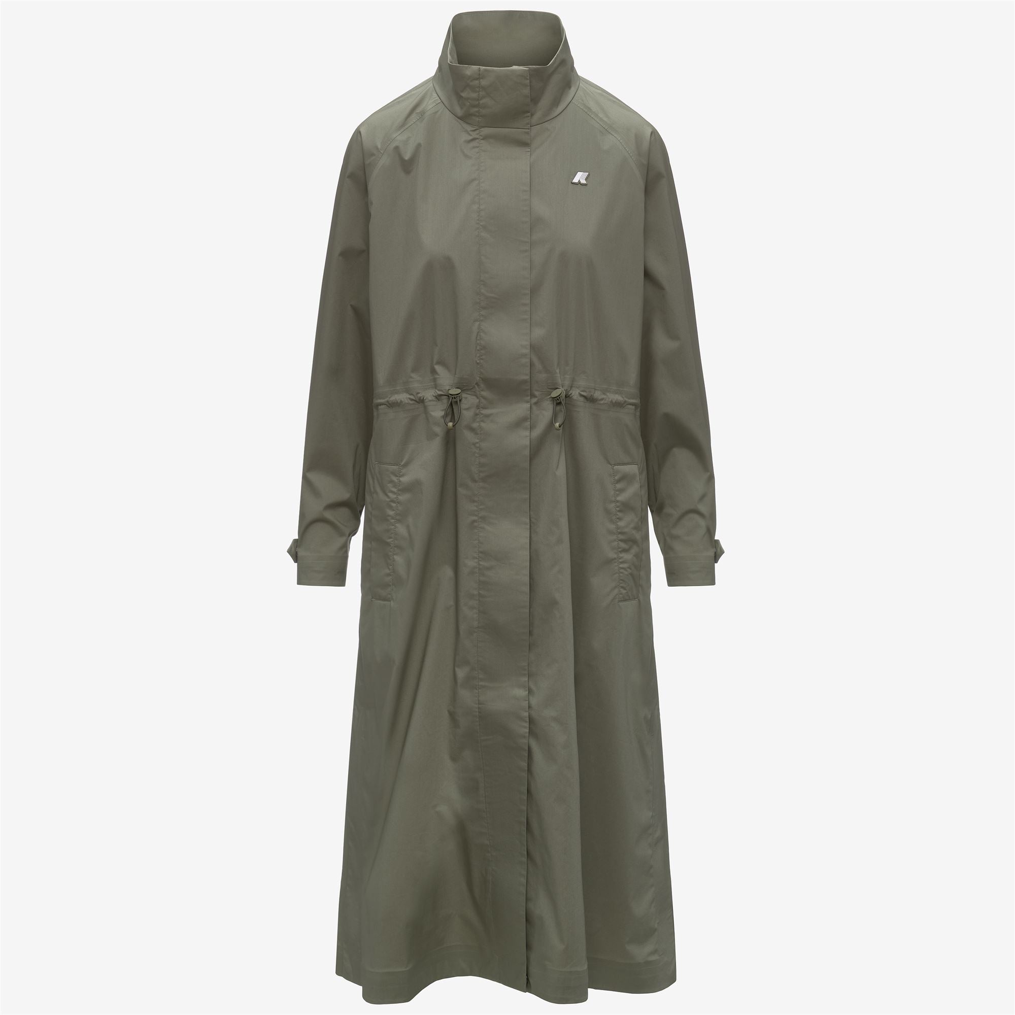 Jackets_Woman_BARBREIN COTTON 3LAYERS AF_Long_Green Lichen - Commercial 1