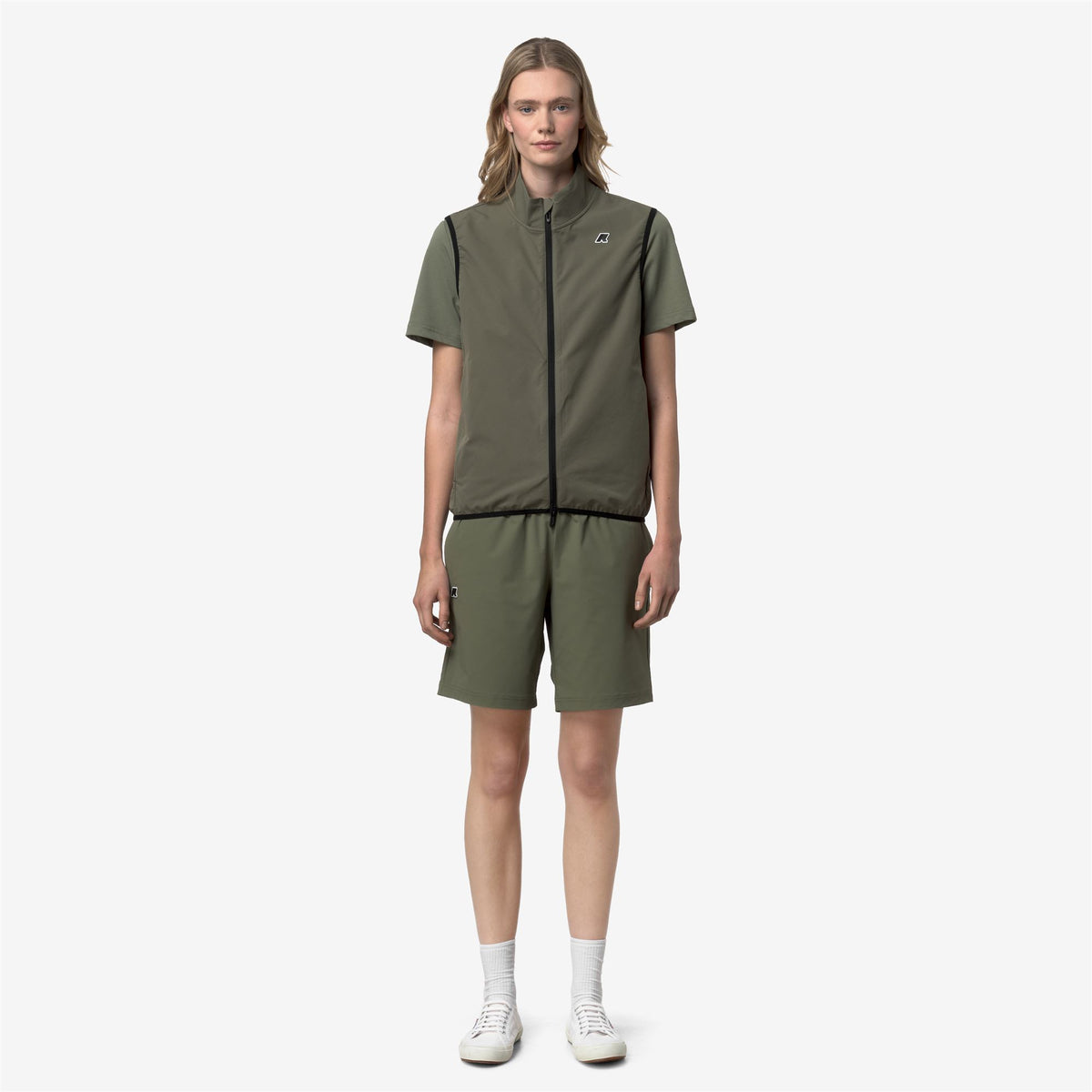 Fleece_Unisex_FLANER TRAVEL_Vest_Green Lichen - Commercial 4