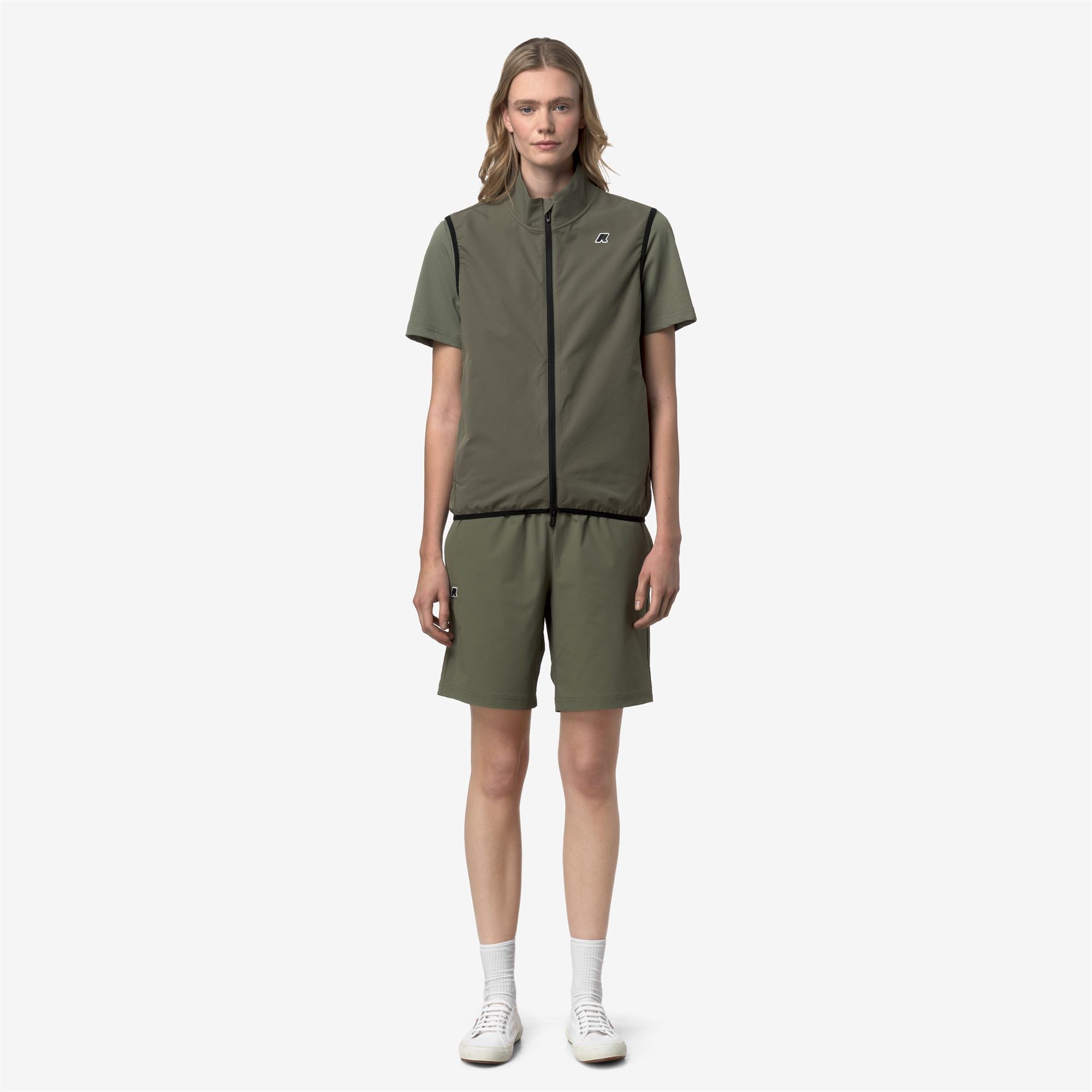 Fleece_Unisex_FLANER TRAVEL_Vest_Green Lichen - Commercial 4