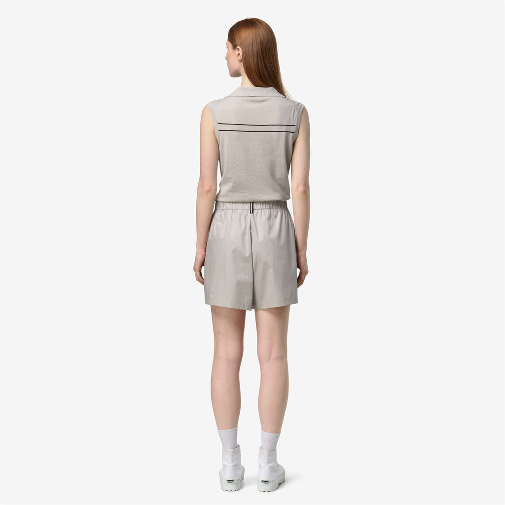 Shorts_Woman_LAMANDIE SHINY COTTON_Sport Shorts_BEIGE LT - Commercial 6