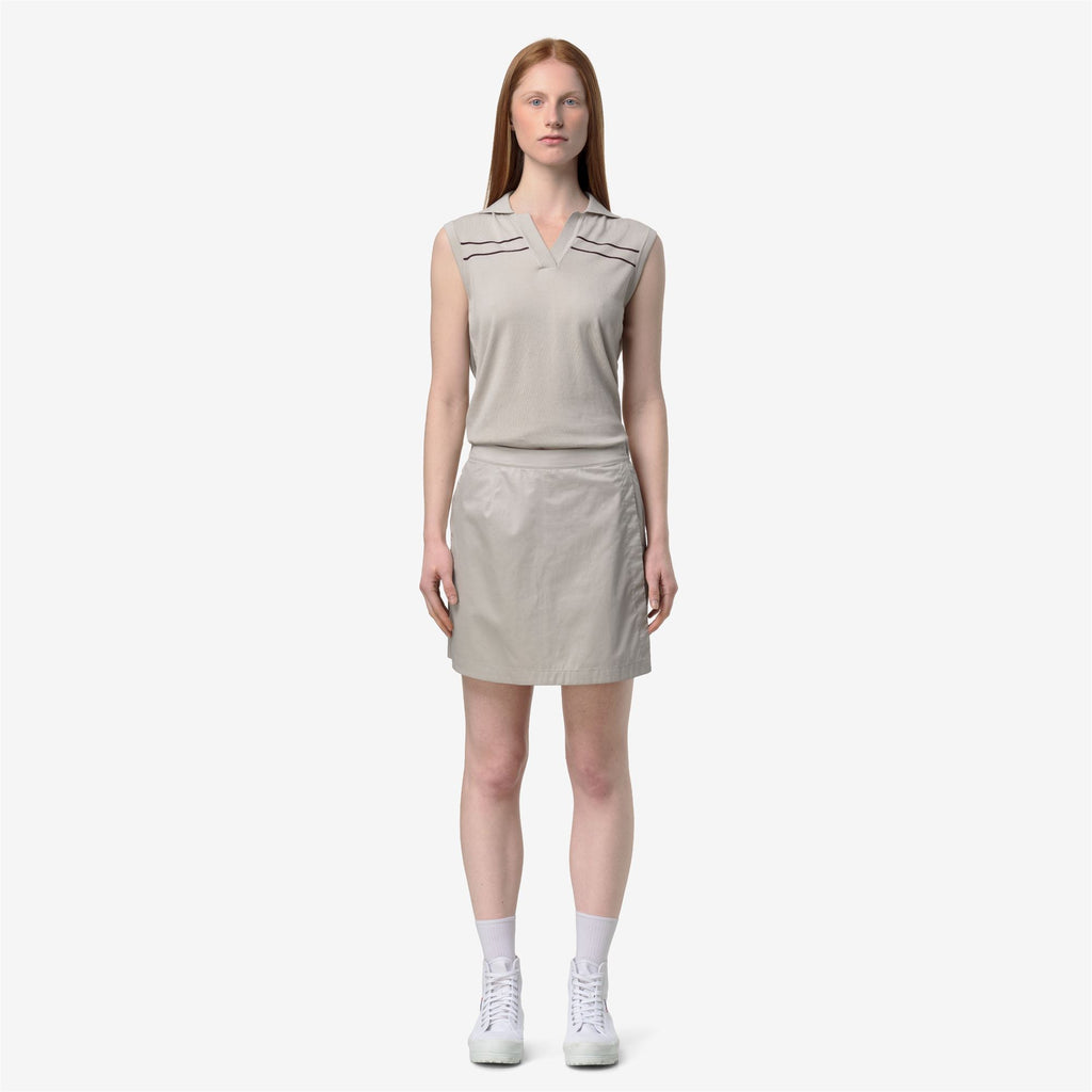 Shorts_Woman_LAMANDIE SHINY COTTON_Sport Shorts_BEIGE LT - Commercial 4