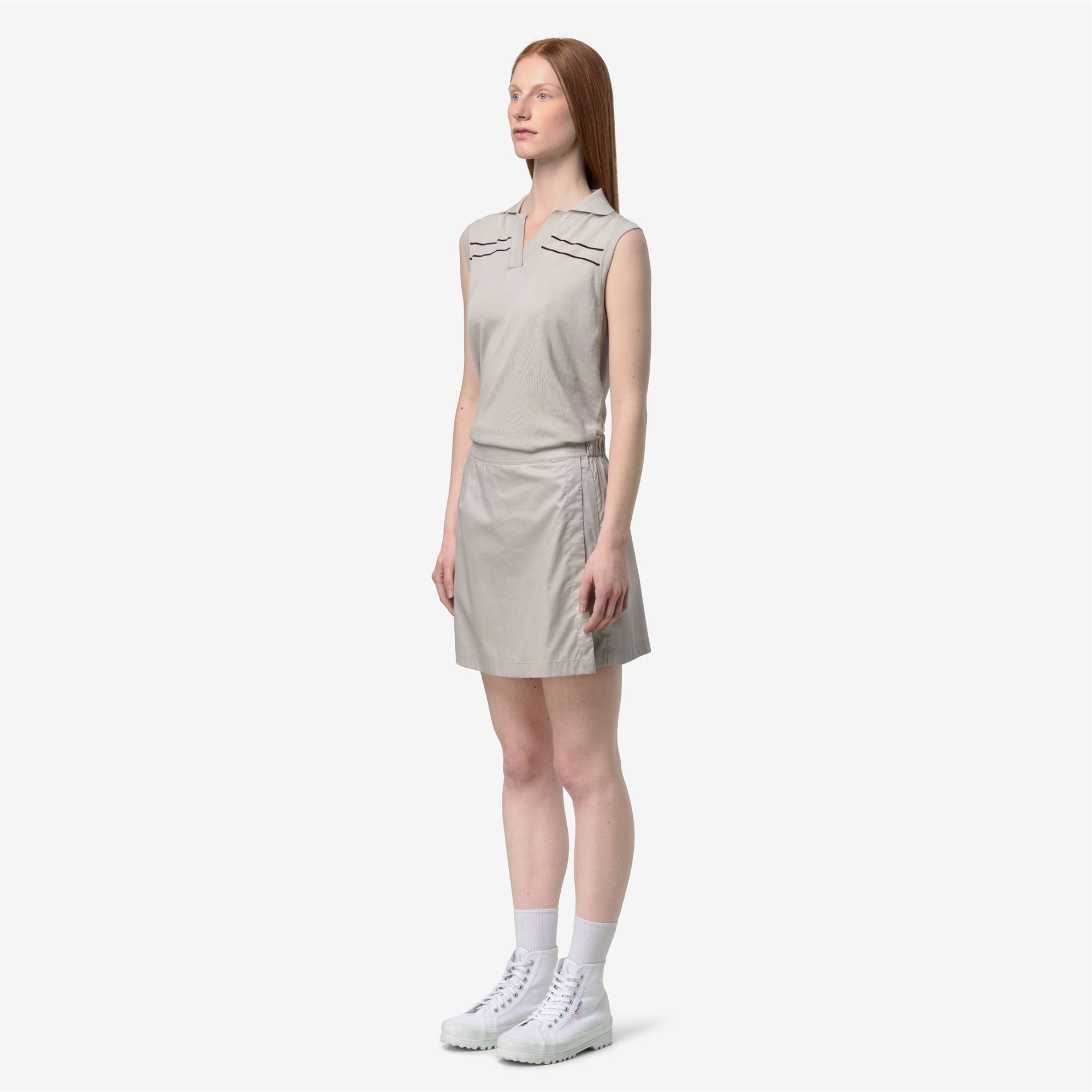 Shorts_Woman_LAMANDIE SHINY COTTON_Sport Shorts_BEIGE LT - Commercial 5