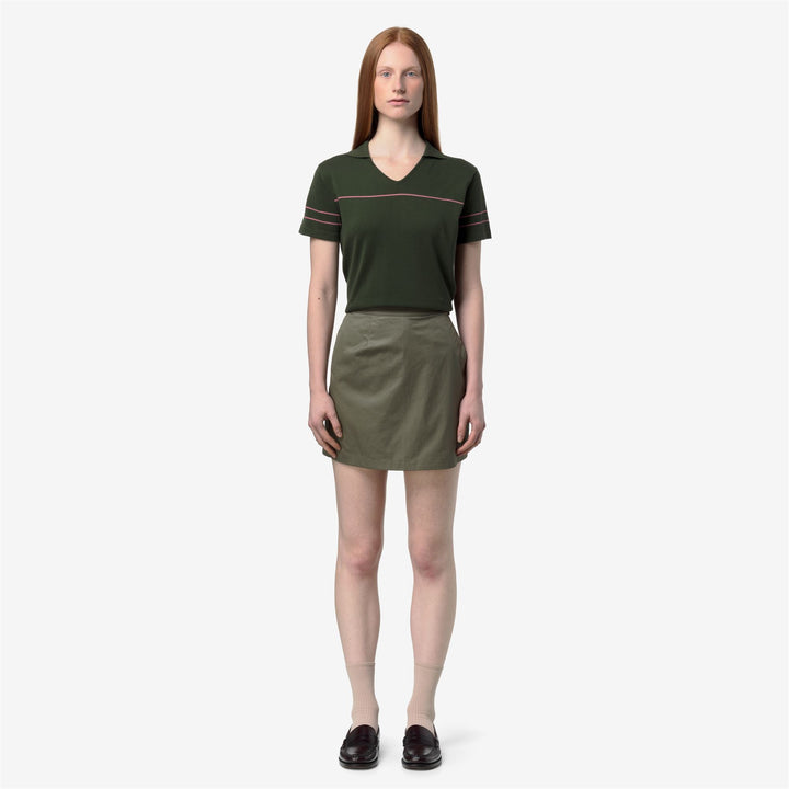 LAMANDIE SHINY COTTON - Shorts - Sport  Shorts - Woman - GREEN LICHEN 3
