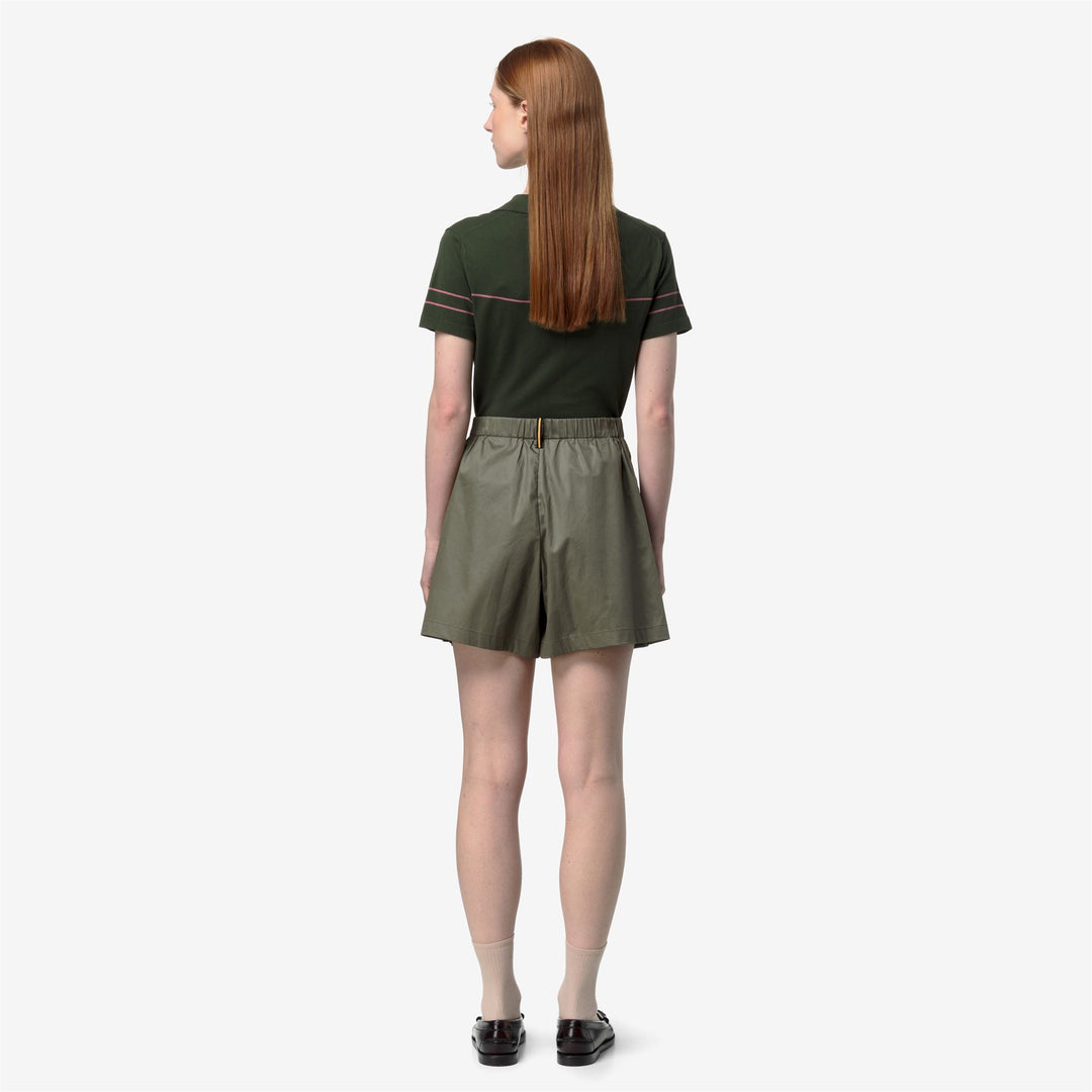 LAMANDIE SHINY COTTON - Shorts - Sport  Shorts - Woman - GREEN LICHEN main