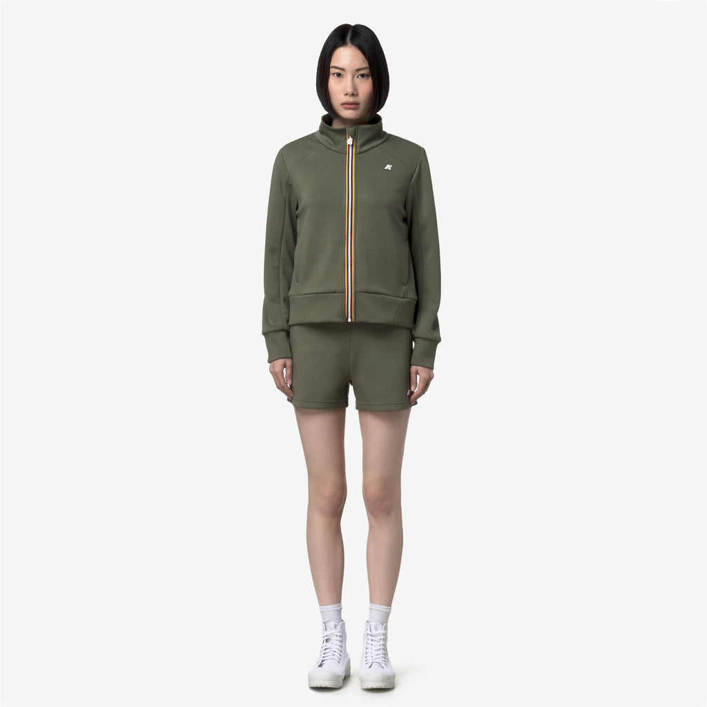 Shorts_Woman_RIKELLE LIGHT SPACER_Sport Shorts_Green Lichen - Commercial 4