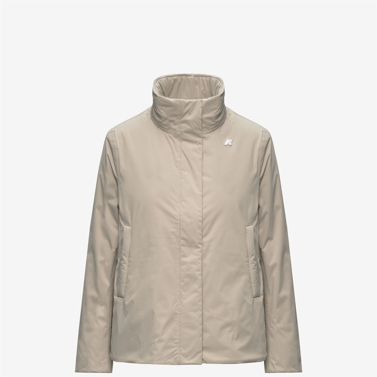 Jackets_Woman_MARLETTE TWILL SOFT BEAVER_Mid_Beige Cashmere - Grey Warm - Commercial 2