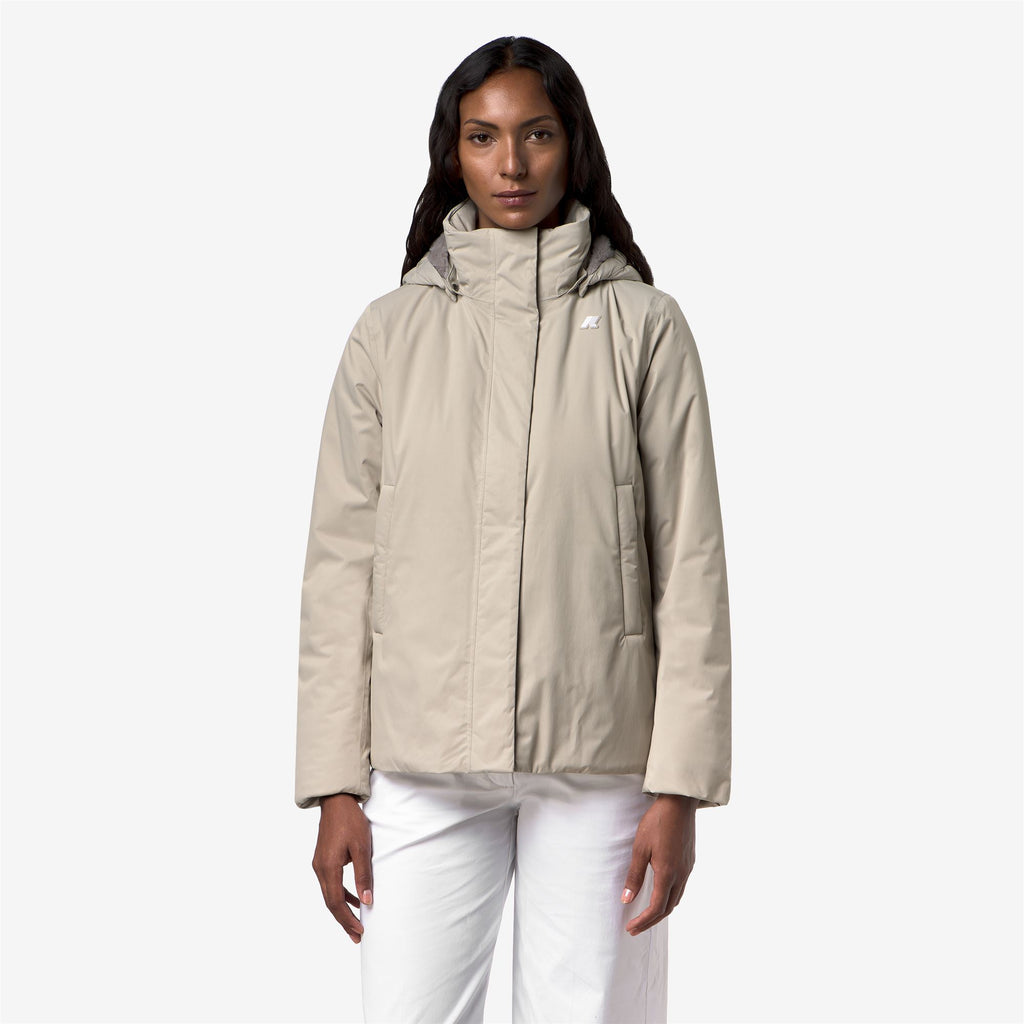 Jackets_Woman_MARLETTE TWILL SOFT BEAVER_Mid_Beige Cashmere - Grey Warm - Commercial 4