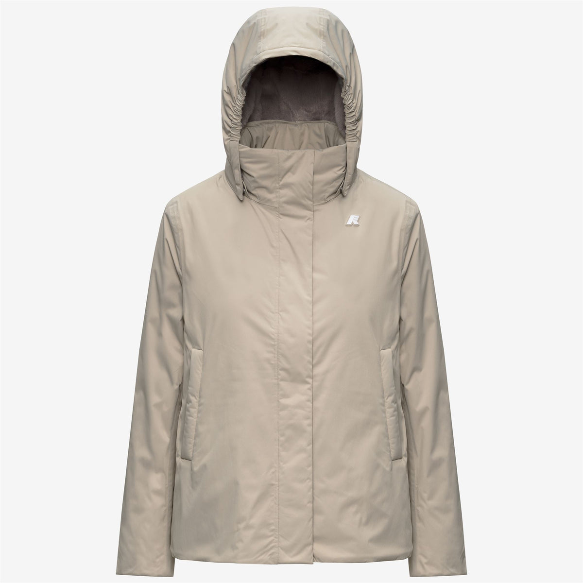 Jackets_Woman_MARLETTE TWILL SOFT BEAVER_Mid_Beige Cashmere - Grey Warm - Commercial 1