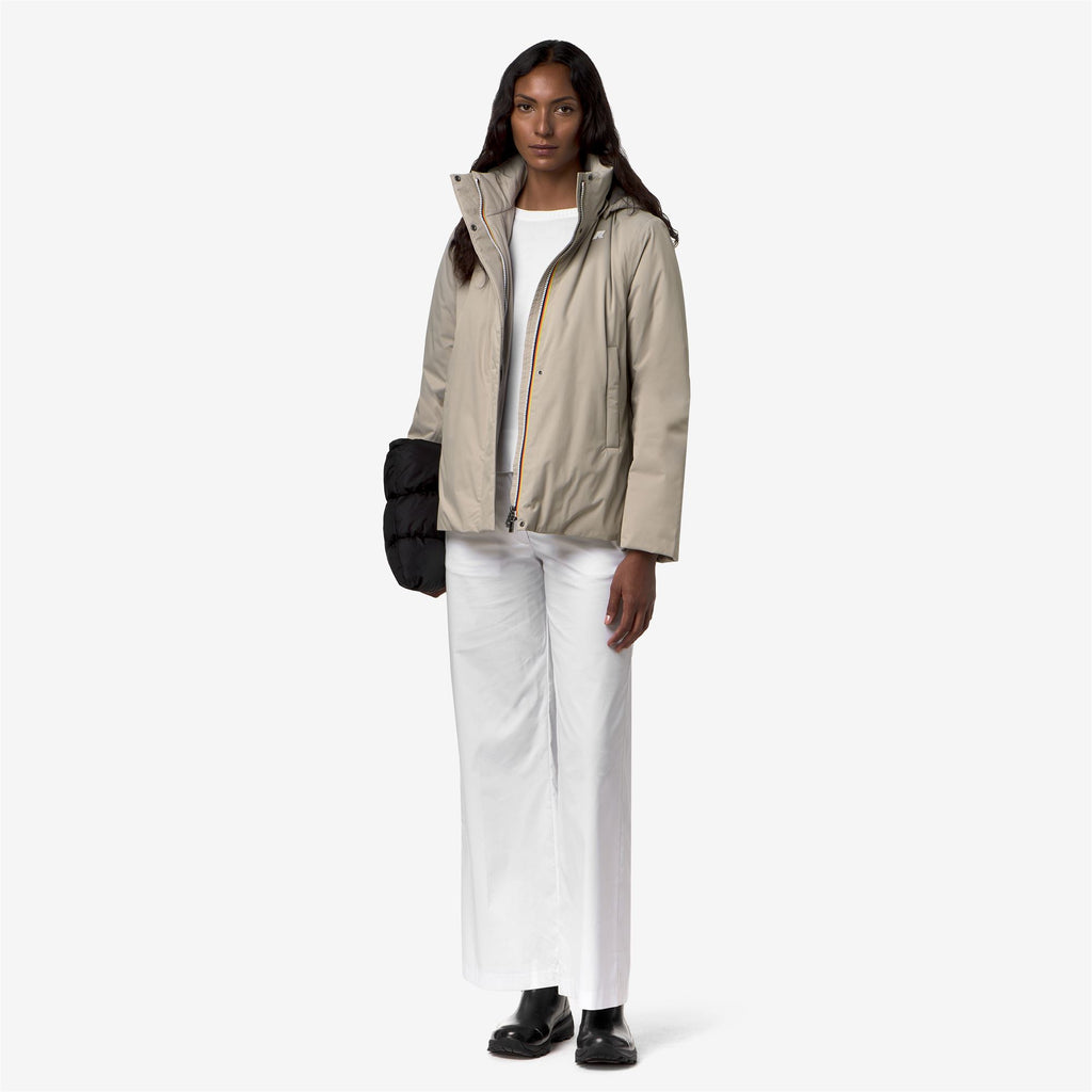 Jackets_Woman_MARLETTE TWILL SOFT BEAVER_Mid_Beige Cashmere - Grey Warm - Commercial 7