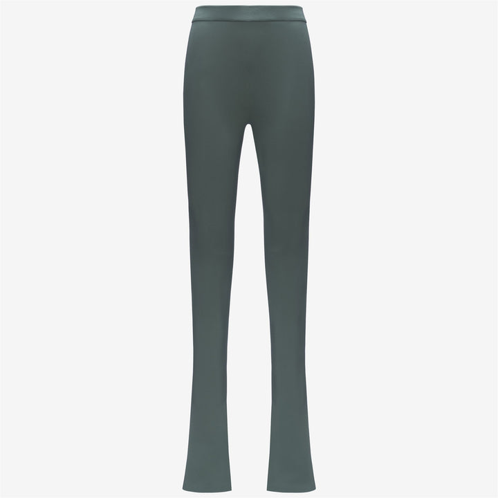 Green grey Women's Sculpted Sport Trousers with Flared Hem 1