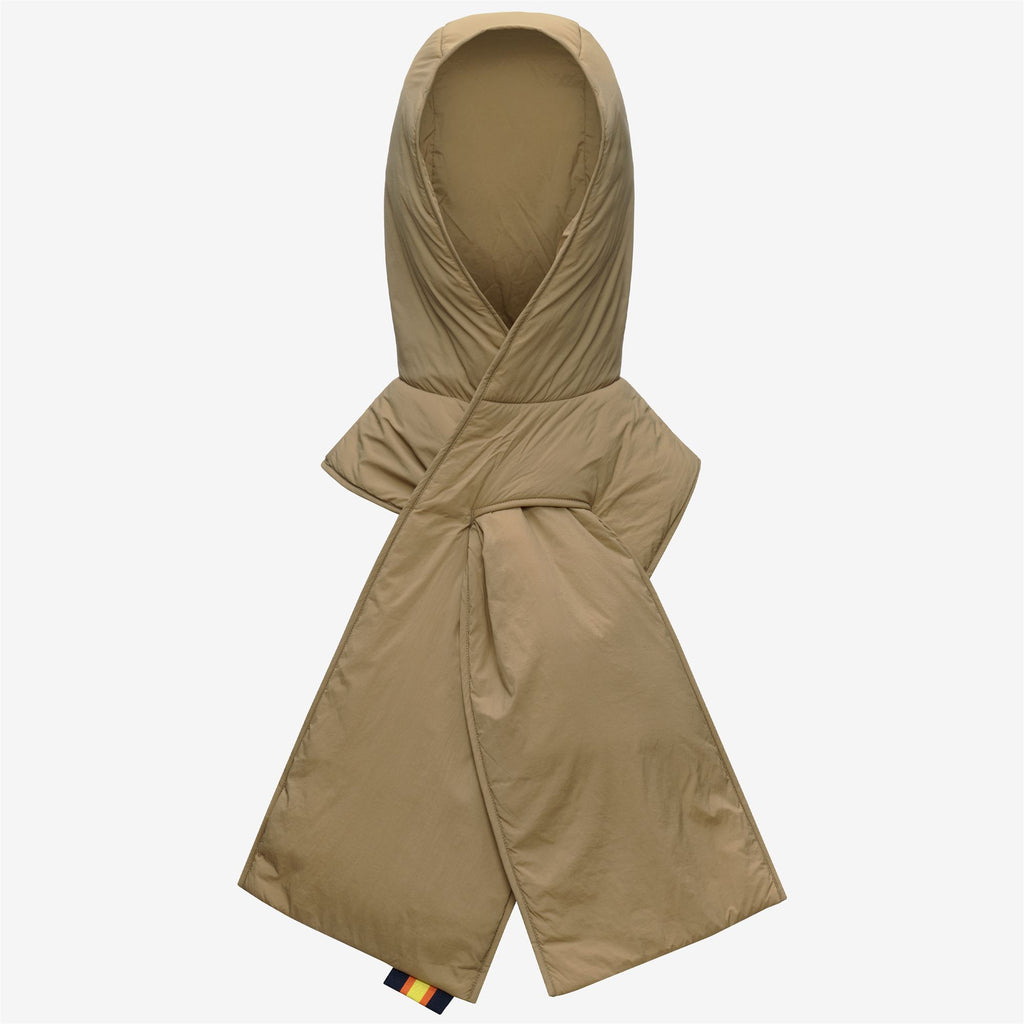 Scarves_Woman_NIVALIE NYLON WARM_Scarf_BEIGE KHAKI - Commercial 1