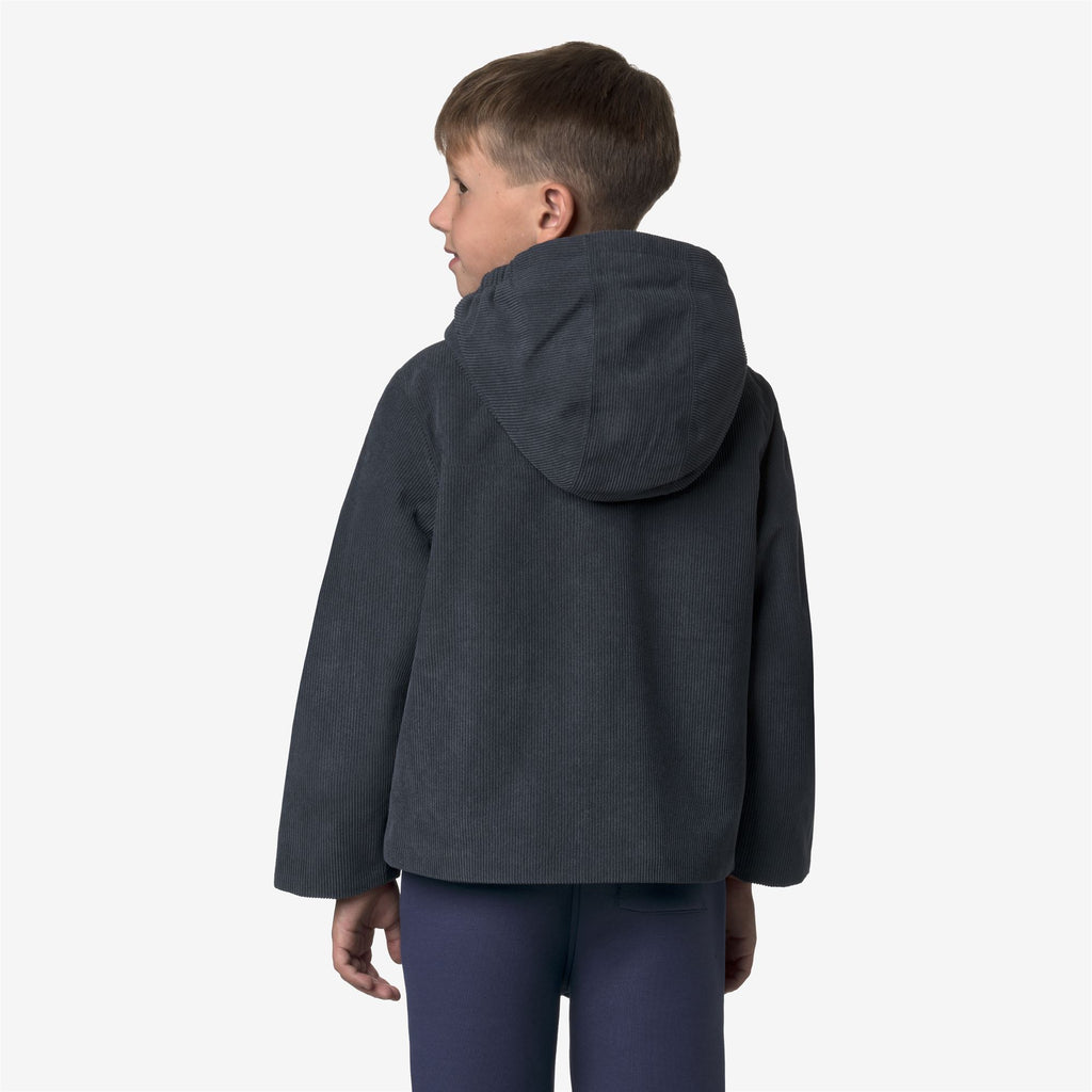 Jackets_BOY_P. SHARILLE CORDUROY_Jacket_Blue  - Tartan Combo - Commercial 6