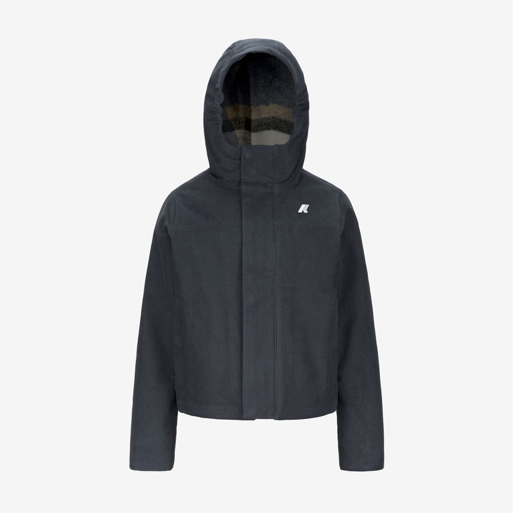 Jackets_BOY_P. SHARILLE CORDUROY_Jacket_Blue  - Tartan Combo - Commercial 1