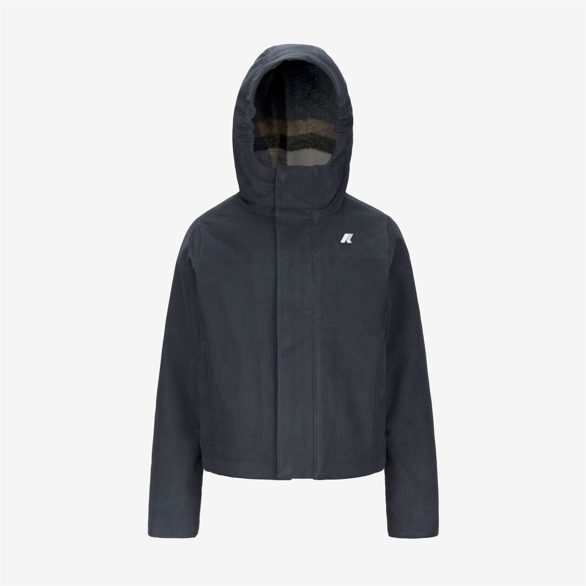 Jackets_BOY_P. SHARILLE CORDUROY_Jacket_Blue  - Tartan Combo - Commercial 1