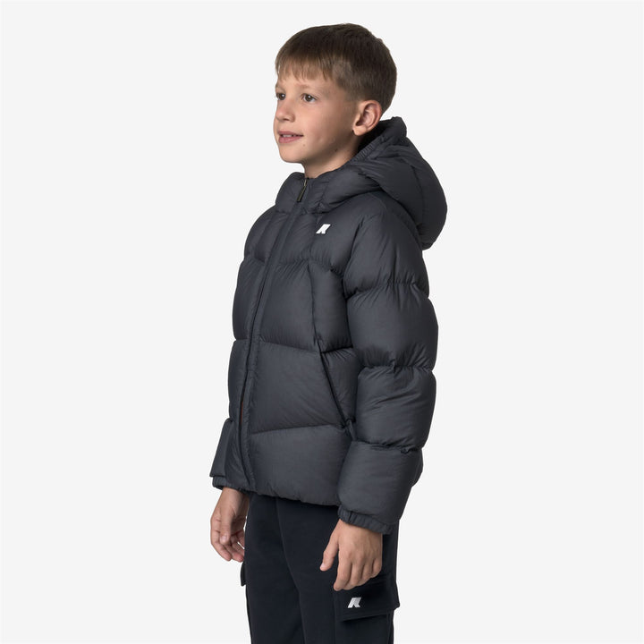 Blue boy's thermal puffer jacket with down insulation 4