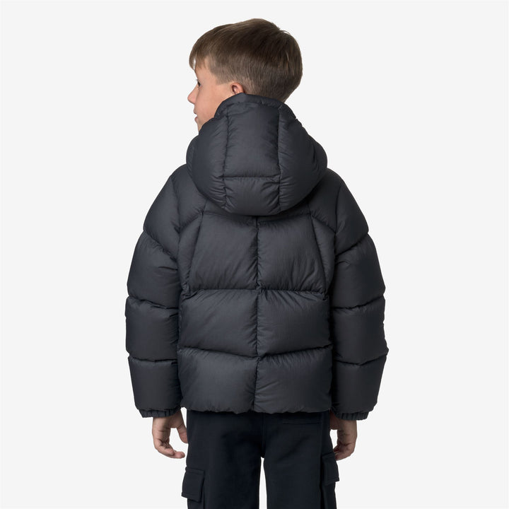 Blue boy's thermal puffer jacket with down insulation 5