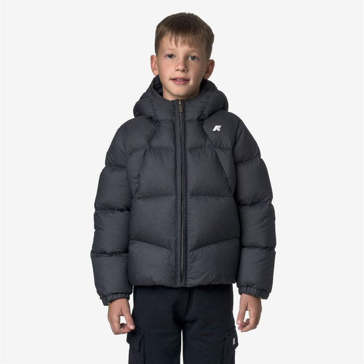 Blue boy's thermal puffer jacket with down insulation 3