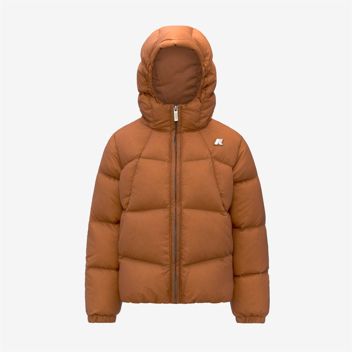 Orange Boy's Thermal Puffer Jacket with Down Insulation 1