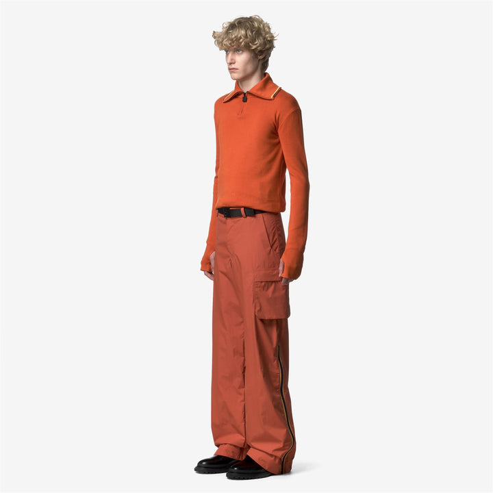 Pantaloni cargo ad alte prestazioni da uomo color ruggine 4