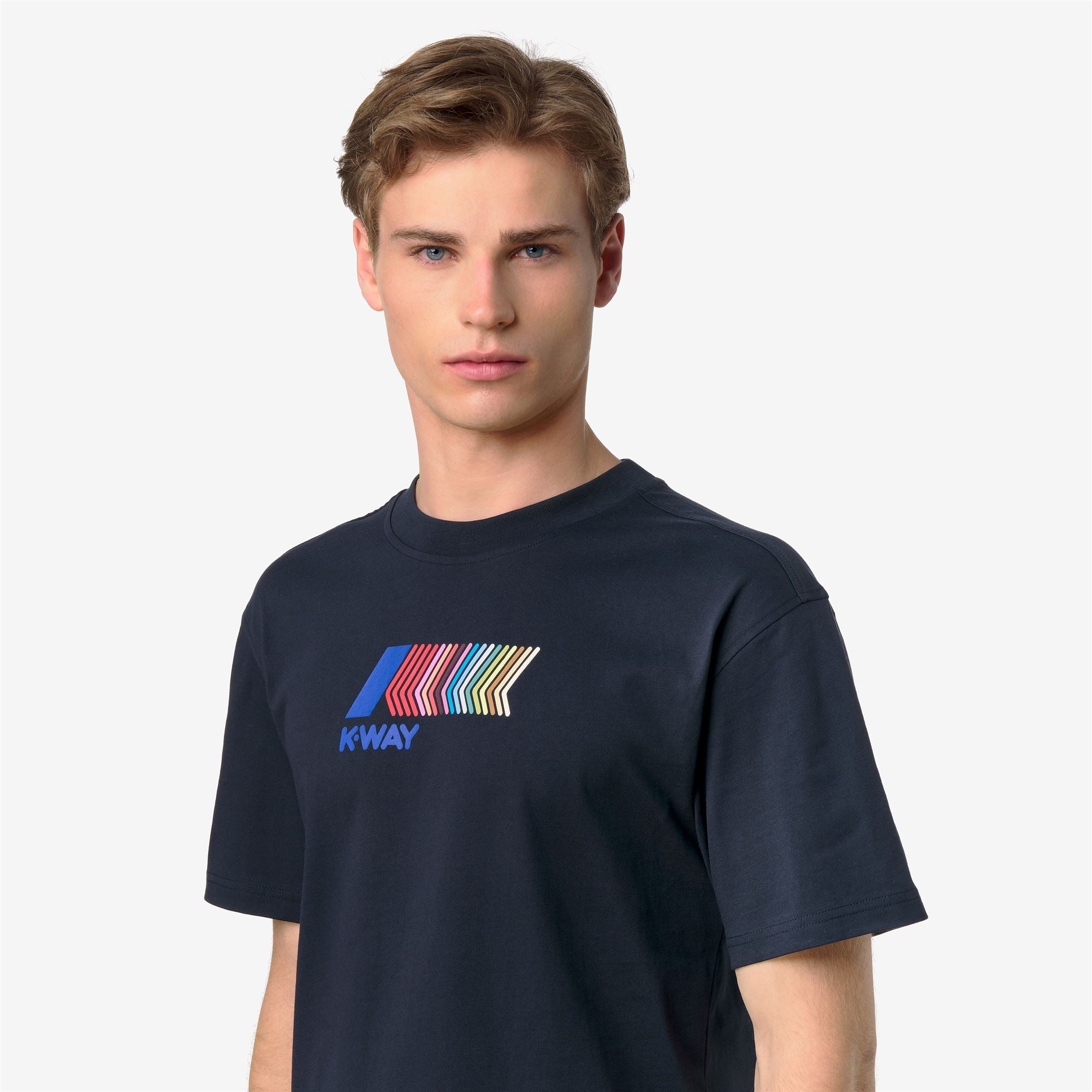 T-Shirts & Top_Man_SOLO ICONIC FRONT_T-Shirt_Blue Depth - Commercial 7