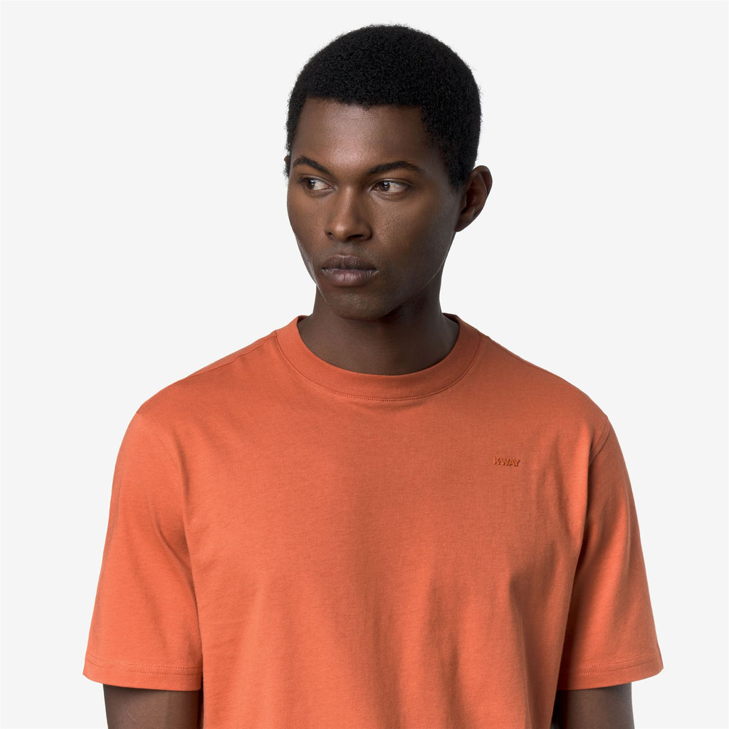 T-Shirts & Top_Man_ODOM JERSEY MICRO LETTERING SLIM_T-Shirt_Orange Brownish - Commercial 7
