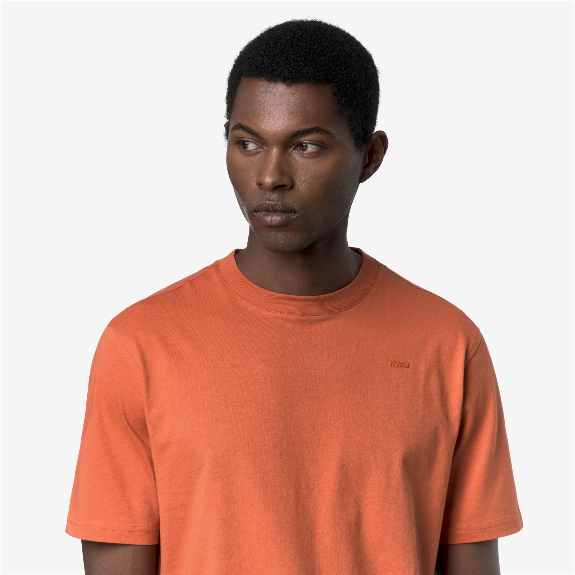 T-Shirts & Top_Man_ODOM JERSEY MICRO LETTERING SLIM_T-Shirt_Orange Brownish - Commercial 7