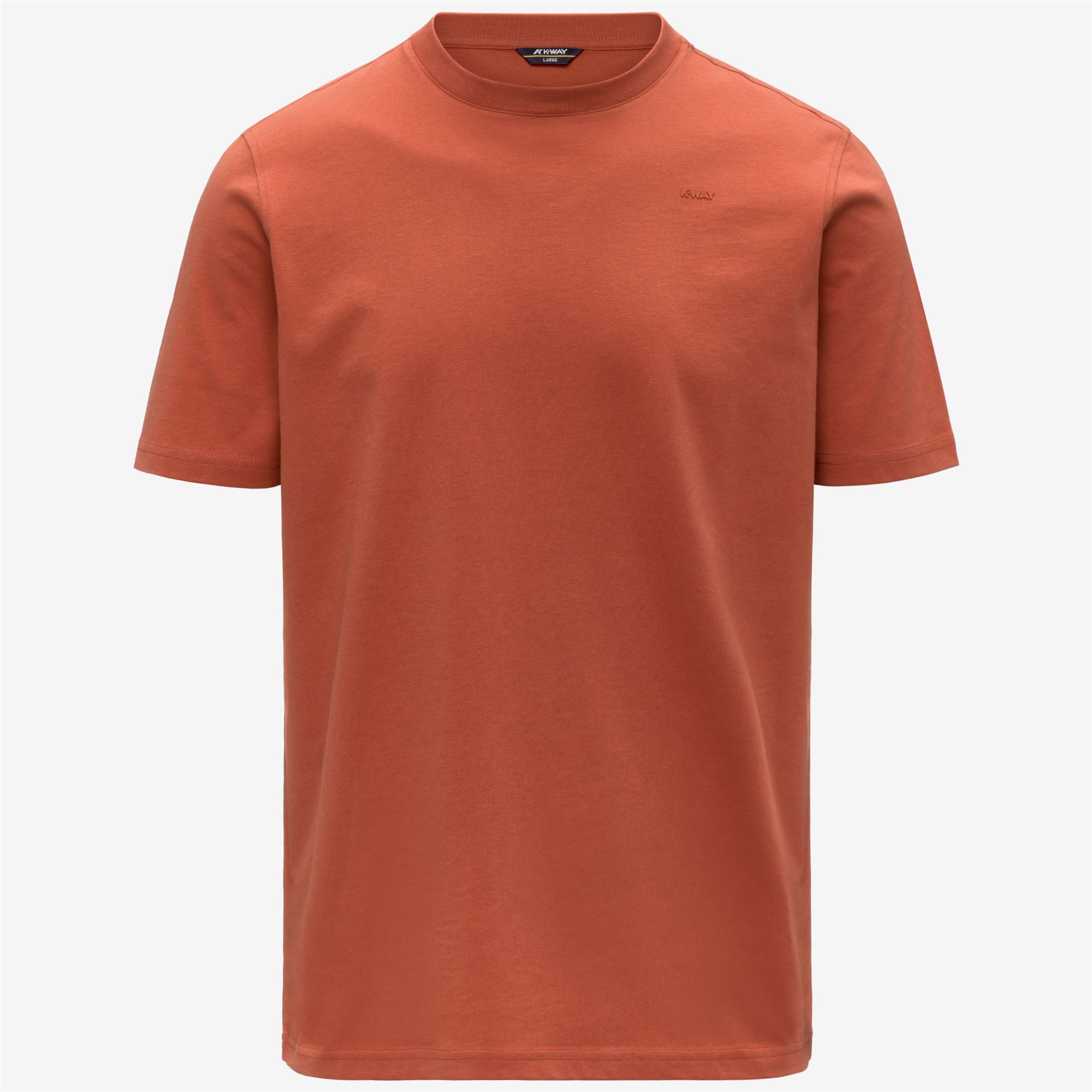 T-Shirts & Top_Man_ODOM JERSEY MICRO LETTERING SLIM_T-Shirt_Orange Brownish - Commercial 1