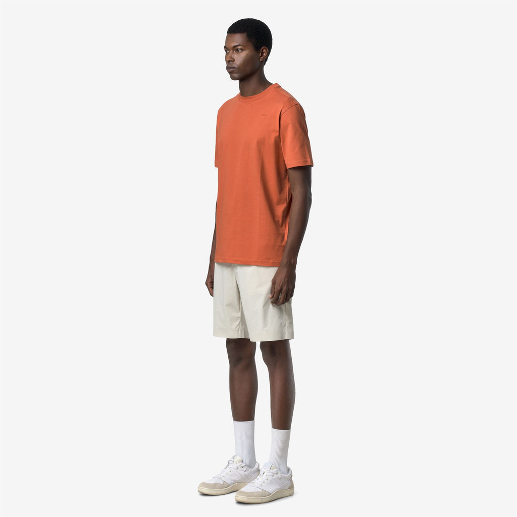 T-Shirts & Top_Man_ODOM JERSEY MICRO LETTERING SLIM_T-Shirt_Orange Brownish - Commercial 5