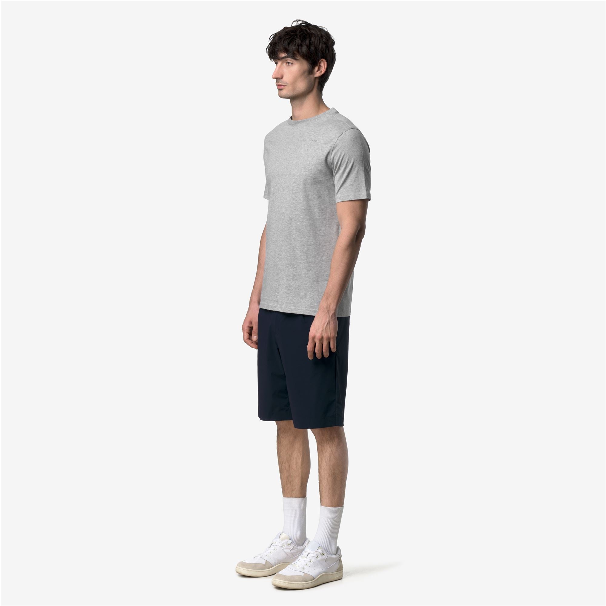 T-Shirts & Top_Man_ODOM JERSEY MICRO LETTERING SLIM_T-Shirt_GREY MID MEL - Commercial 5