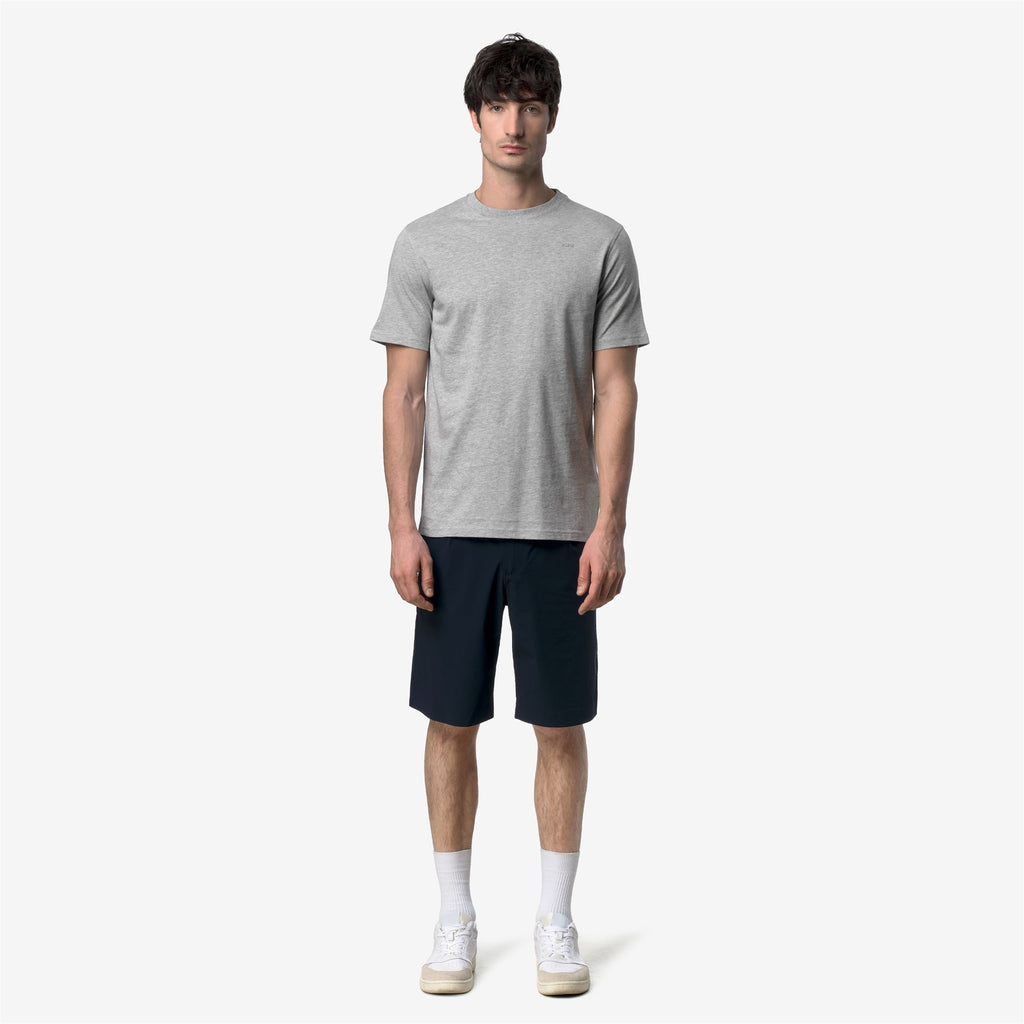 T-Shirts & Top_Man_ODOM JERSEY MICRO LETTERING SLIM_T-Shirt_GREY MID MEL - Commercial 4