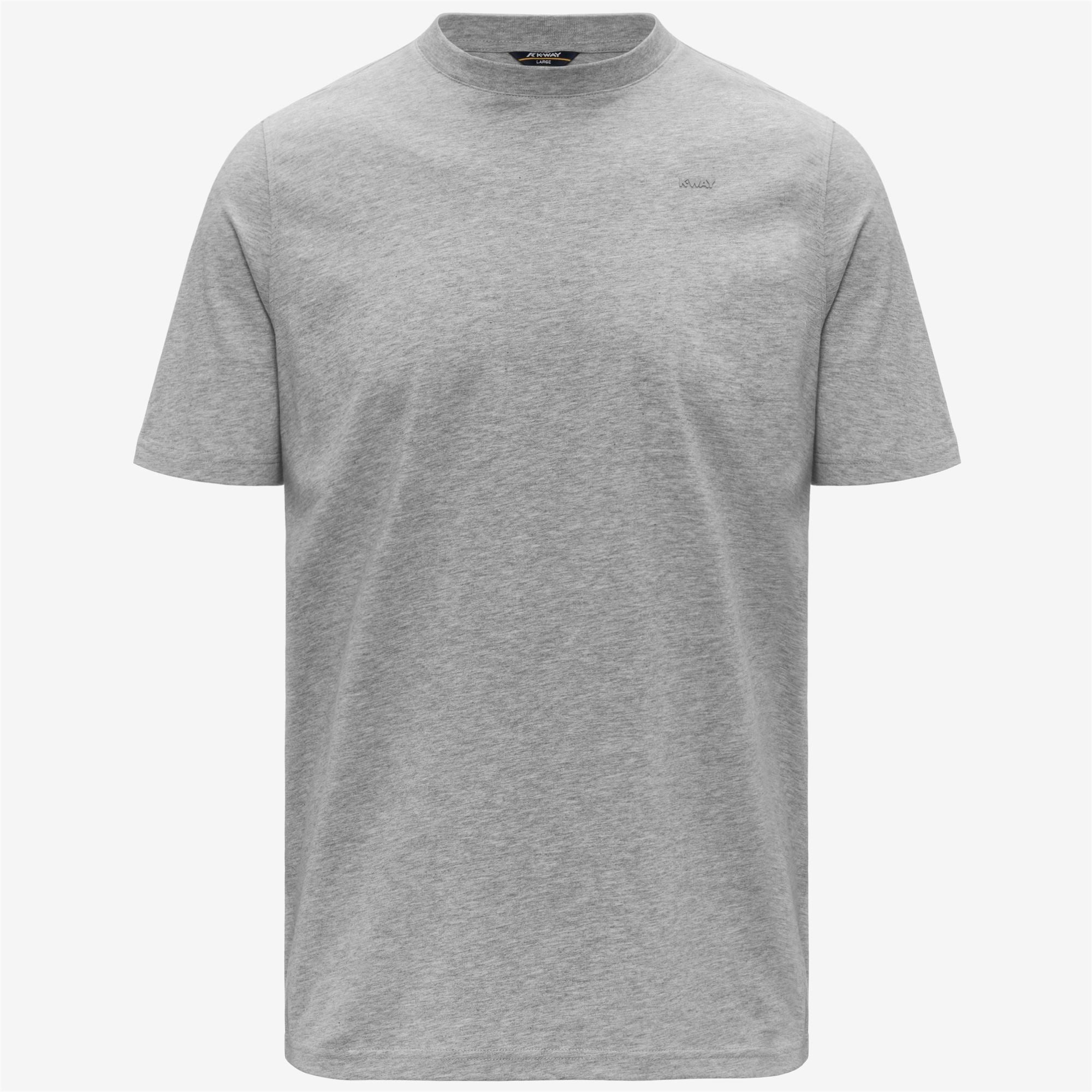T-Shirts & Top_Man_ODOM JERSEY MICRO LETTERING SLIM_T-Shirt_GREY MID MEL - Commercial 1