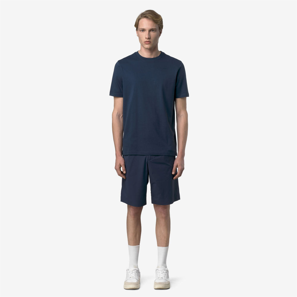 T-Shirts & Top_Man_ODOM JERSEY MICRO LETTERING SLIM_T-Shirt_Blue Insignia - Commercial 4