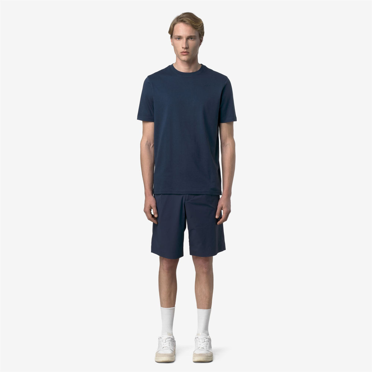 T-Shirts & Top_Man_ODOM JERSEY MICRO LETTERING SLIM_T-Shirt_Blue Insignia - Commercial 4