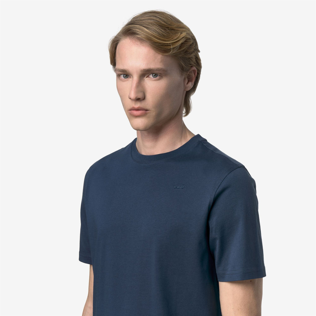T-Shirts & Top_Man_ODOM JERSEY MICRO LETTERING SLIM_T-Shirt_Blue Insignia - Commercial 7