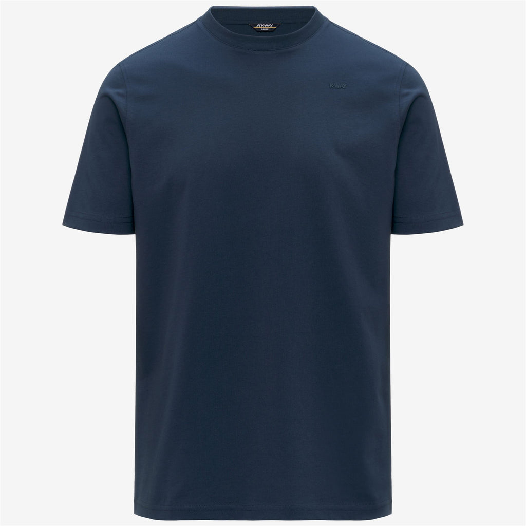T-Shirts & Top_Man_ODOM JERSEY MICRO LETTERING SLIM_T-Shirt_Blue Insignia - Commercial 1