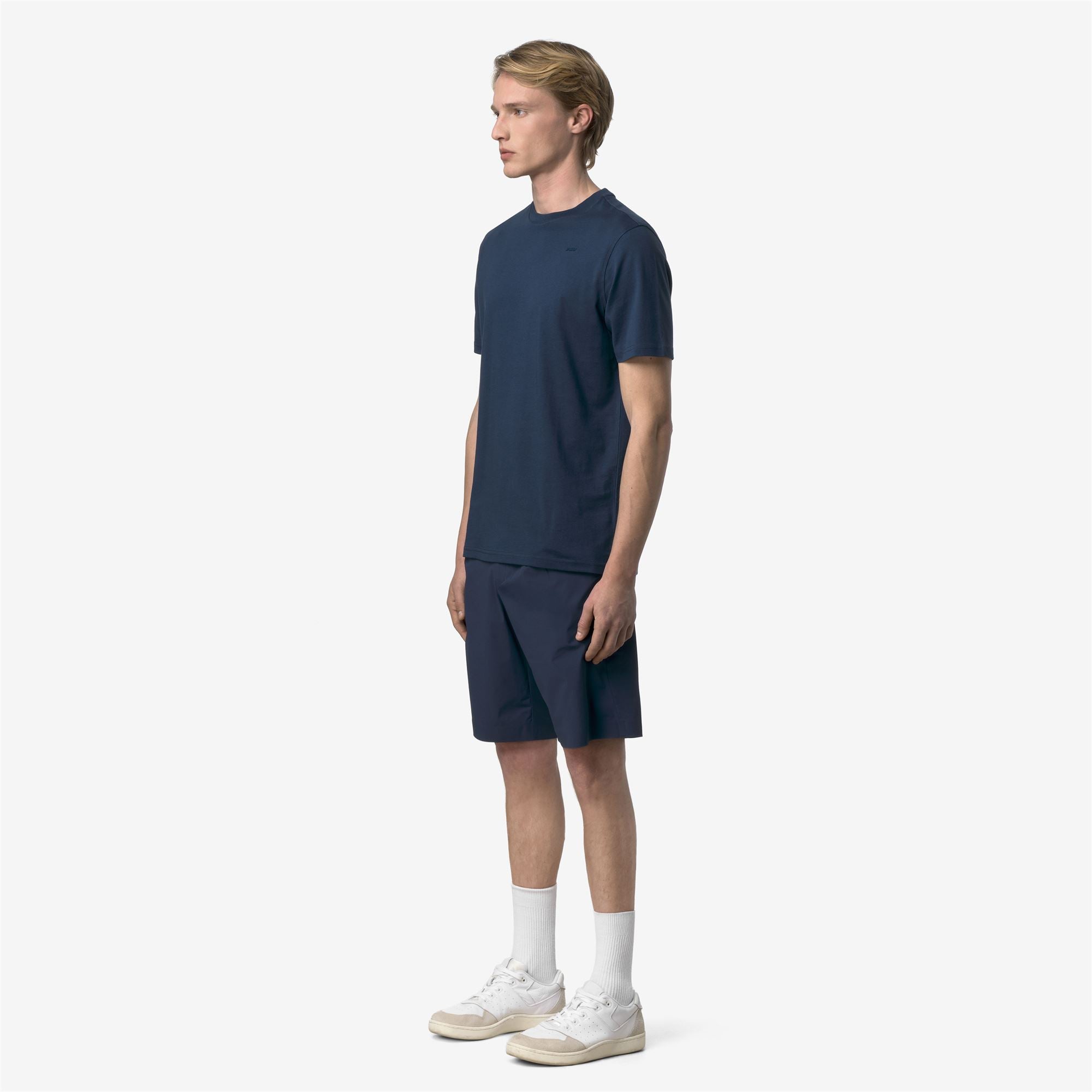 T-Shirts & Top_Man_ODOM JERSEY MICRO LETTERING SLIM_T-Shirt_Blue Insignia - Commercial 5