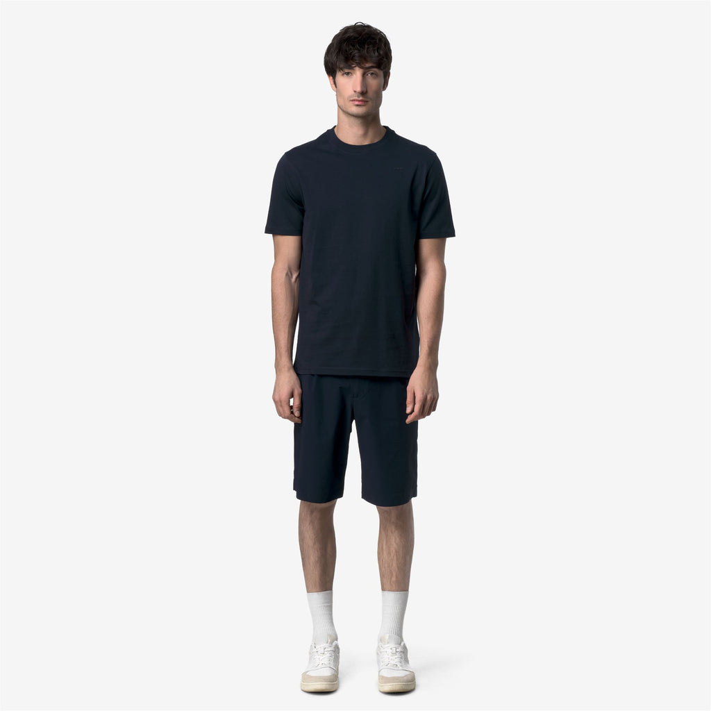 T-Shirts & Top_Man_ODOM JERSEY MICRO LETTERING SLIM_T-Shirt_Blue Depth - Commercial 4