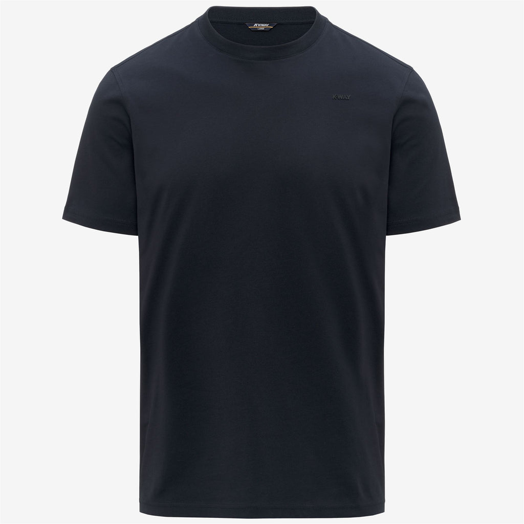 T-Shirts & Top_Man_ODOM JERSEY MICRO LETTERING SLIM_T-Shirt_Blue Depth - Commercial 1
