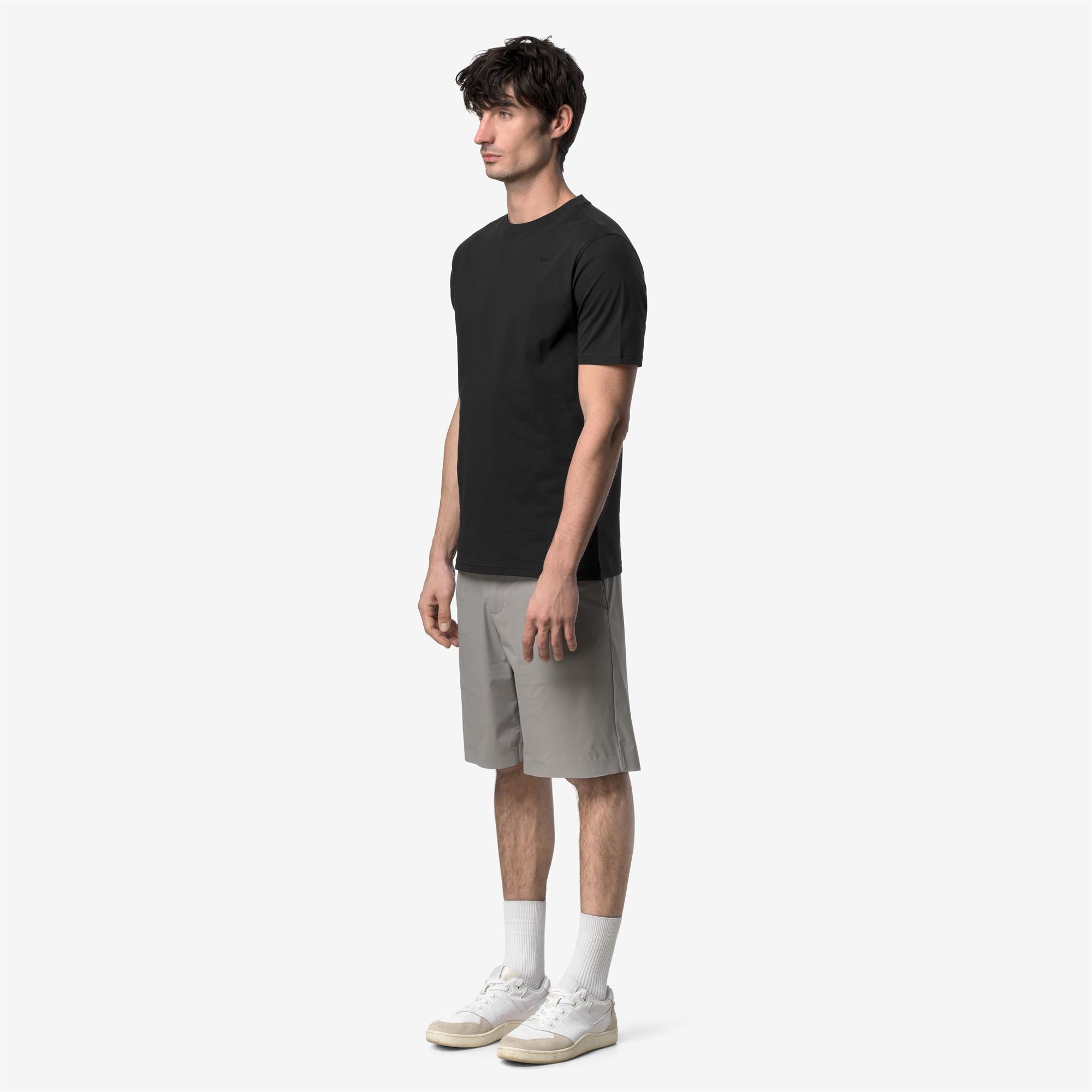 T-Shirts & Top_Man_ODOM JERSEY MICRO LETTERING SLIM_T-Shirt_Black Pure - Black Pure - Commercial 5