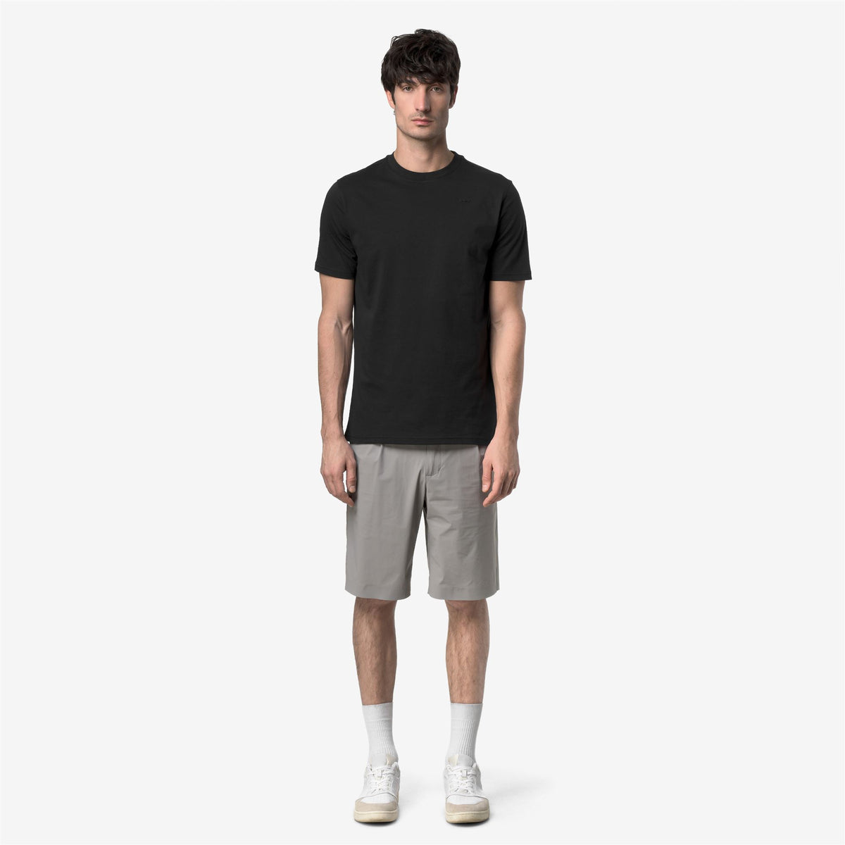 T-Shirts & Top_Man_ODOM JERSEY MICRO LETTERING SLIM_T-Shirt_Black Pure - Black Pure - Commercial 4