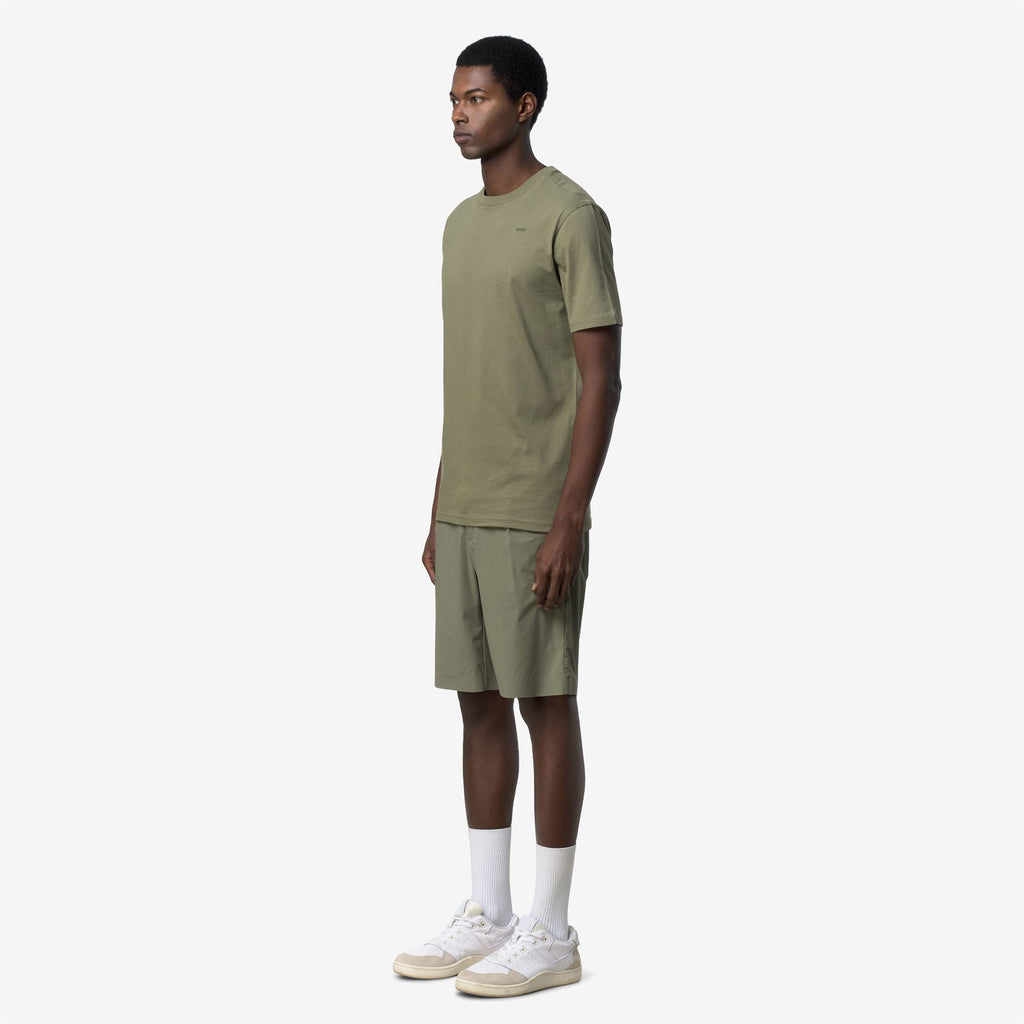 T-Shirts & Top_Man_ODOM JERSEY MICRO LETTERING SLIM_T-Shirt_Green Lichen - Commercial 5