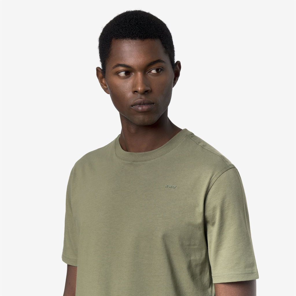 T-Shirts & Top_Man_ODOM JERSEY MICRO LETTERING SLIM_T-Shirt_Green Lichen - Commercial 7