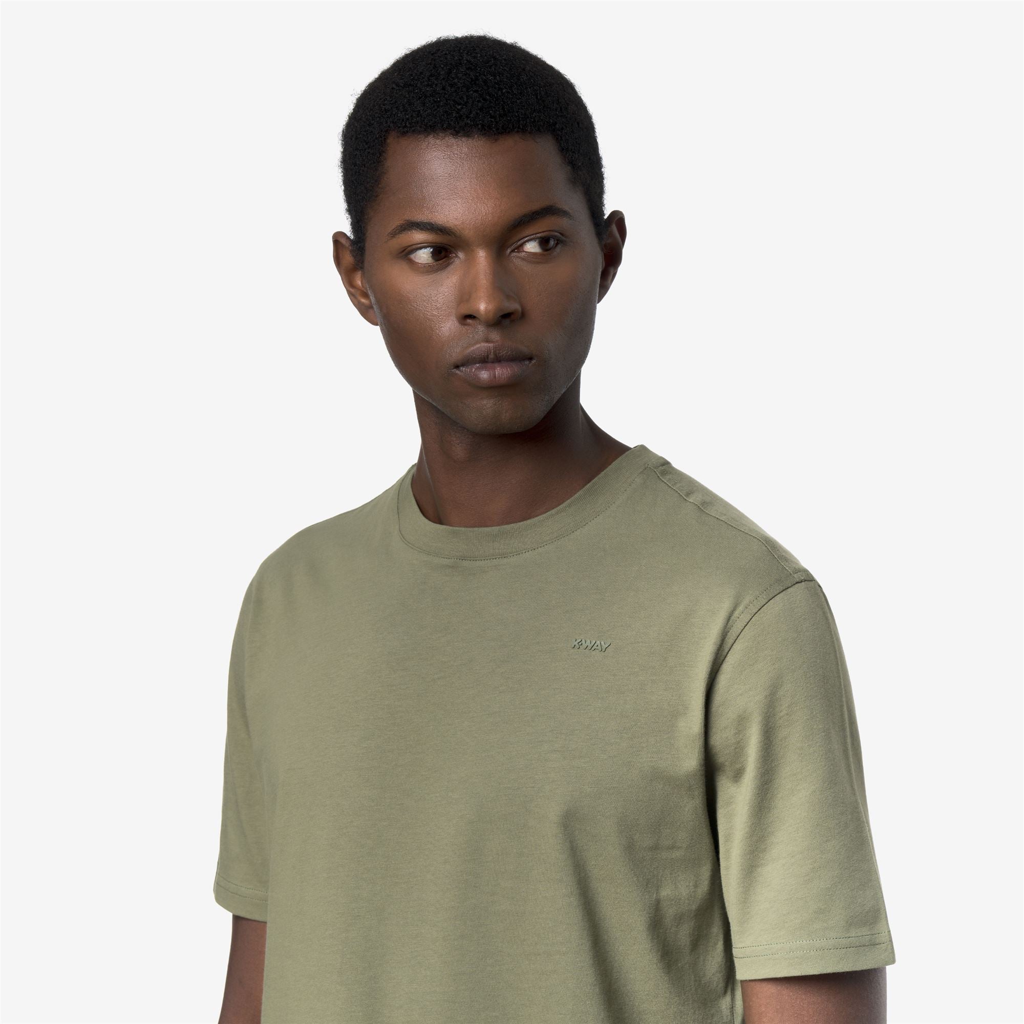 T-Shirts & Top_Man_ODOM JERSEY MICRO LETTERING SLIM_T-Shirt_Green Lichen - Commercial 7