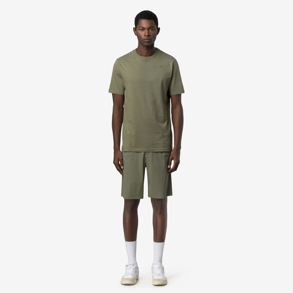T-Shirts & Top_Man_ODOM JERSEY MICRO LETTERING SLIM_T-Shirt_Green Lichen - Commercial 4