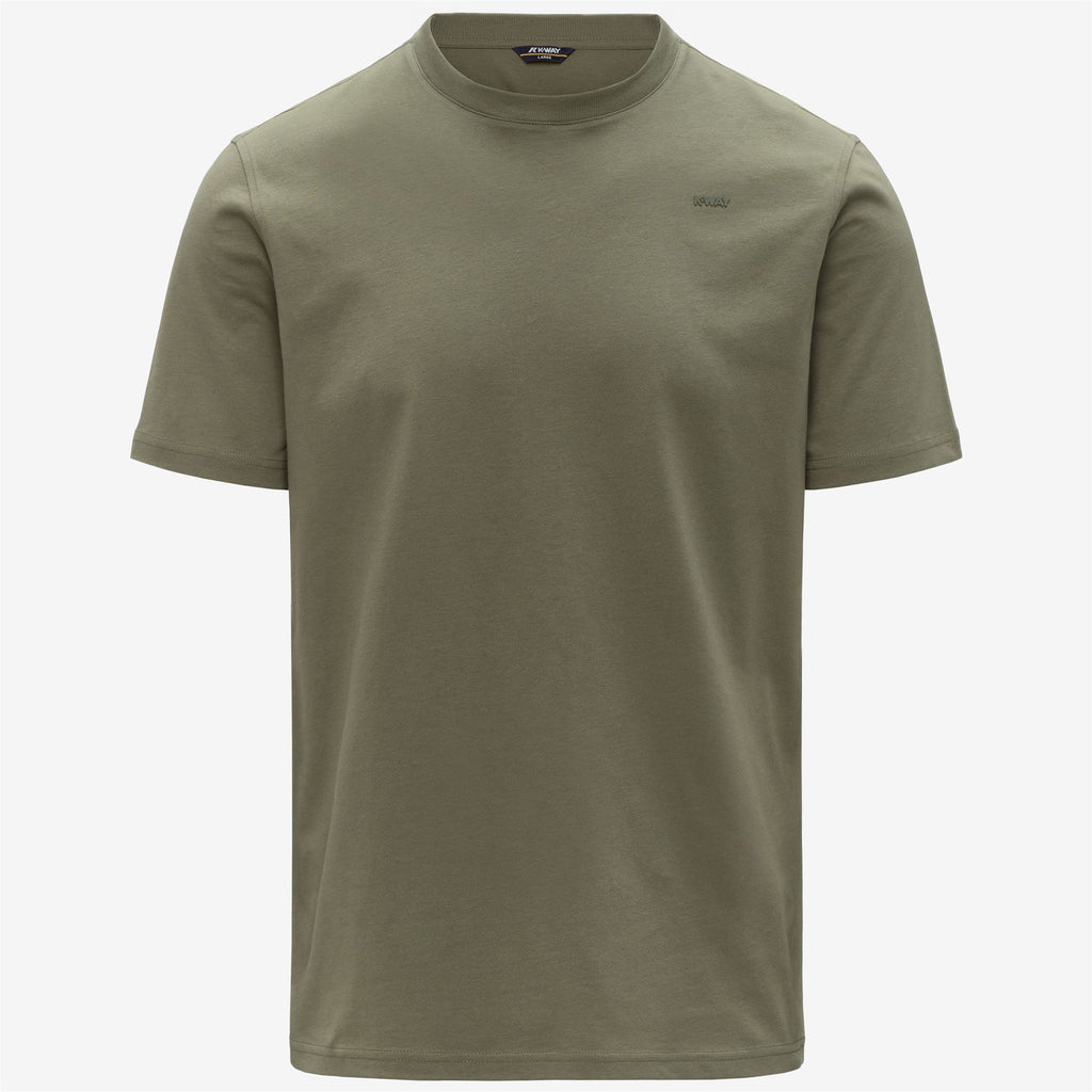 T-Shirts & Top_Man_ODOM JERSEY MICRO LETTERING SLIM_T-Shirt_Green Lichen - Commercial 1