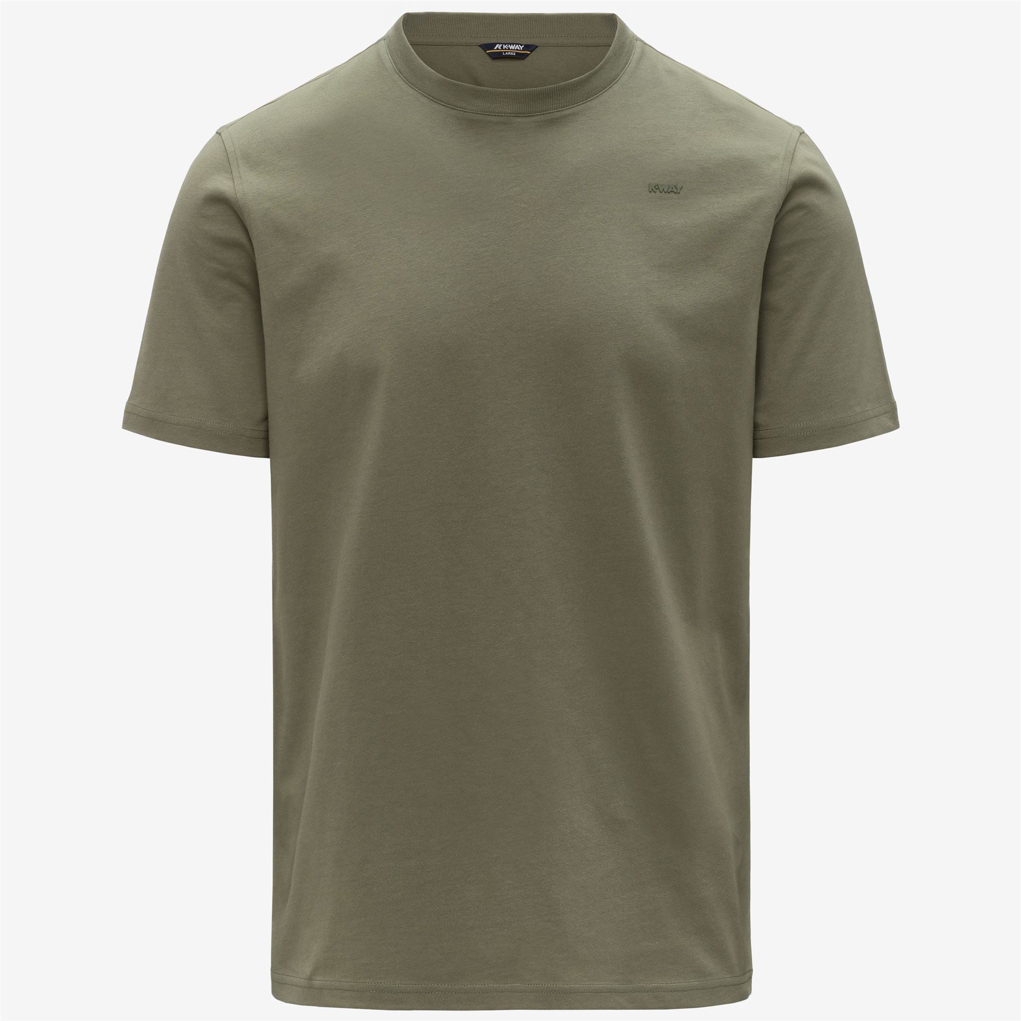 T-Shirts & Top_Man_ODOM JERSEY MICRO LETTERING SLIM_T-Shirt_Green Lichen - Commercial 1
