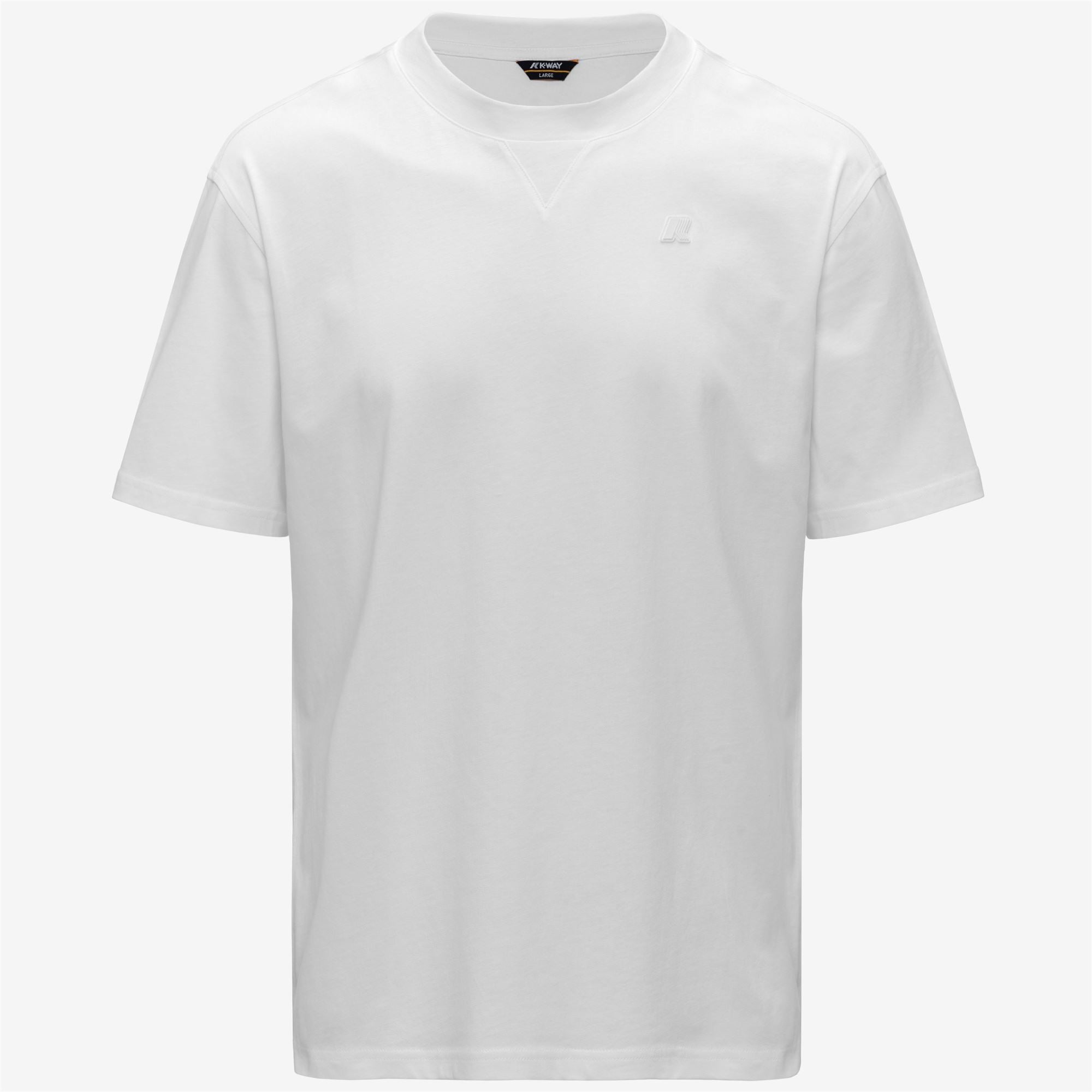 T-Shirts & Top_Man_SOLO JERSEY TRIANGLE_T-Shirt_White - White - Commercial 1